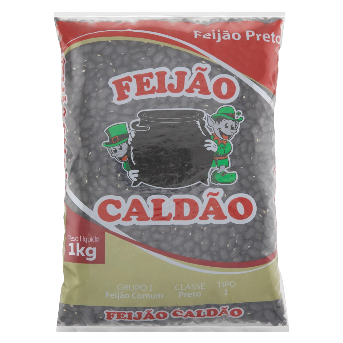 Feijão Preto Tipo 1 Caldão Pacote 1kg