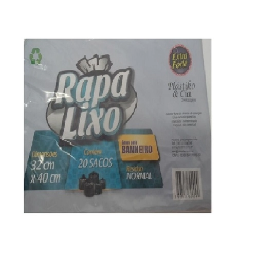 Saco Lixo Papa Lixo Banheiro Branco C/20