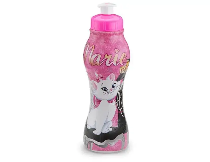Garrafa Sleeve 450 ml Gatinha Marie Dimensão 21,5x7x7cm Composição do Produto Plástico, Plasduran 481 - 100746