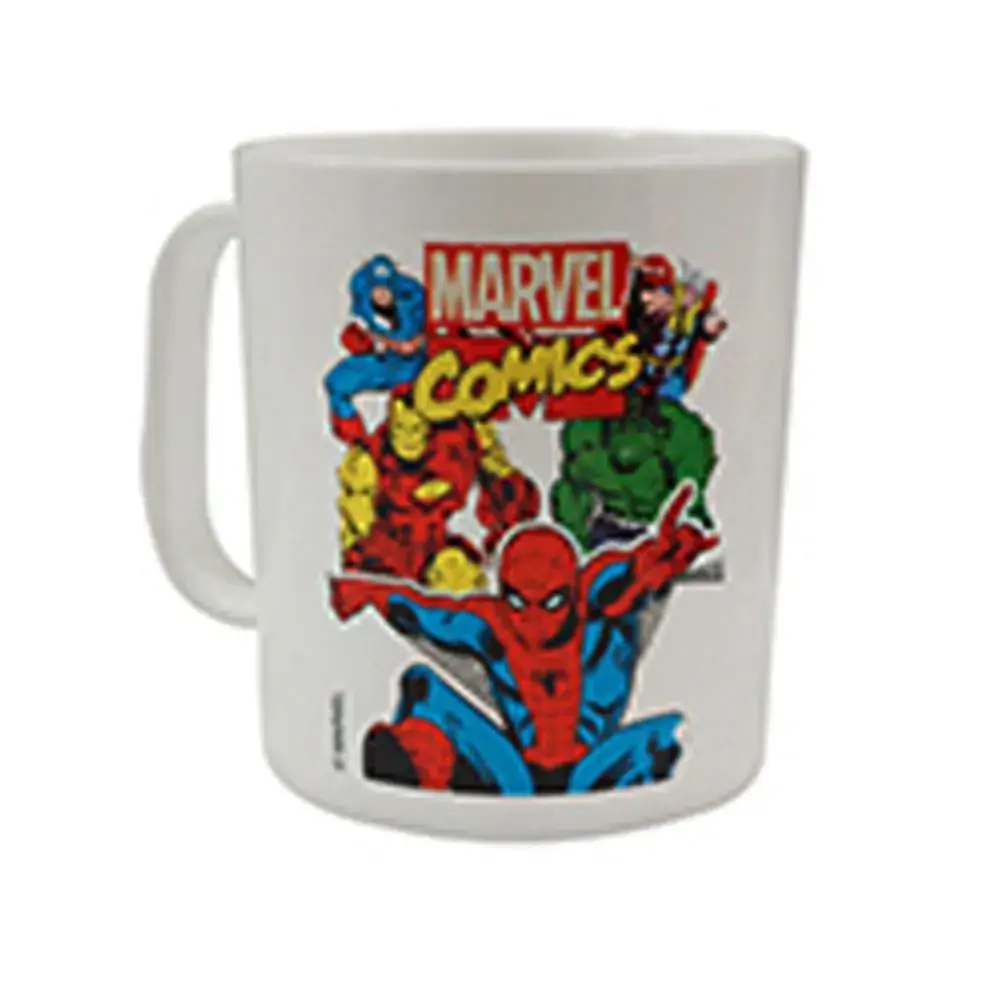 Caneca Plast 400ml Marvel
