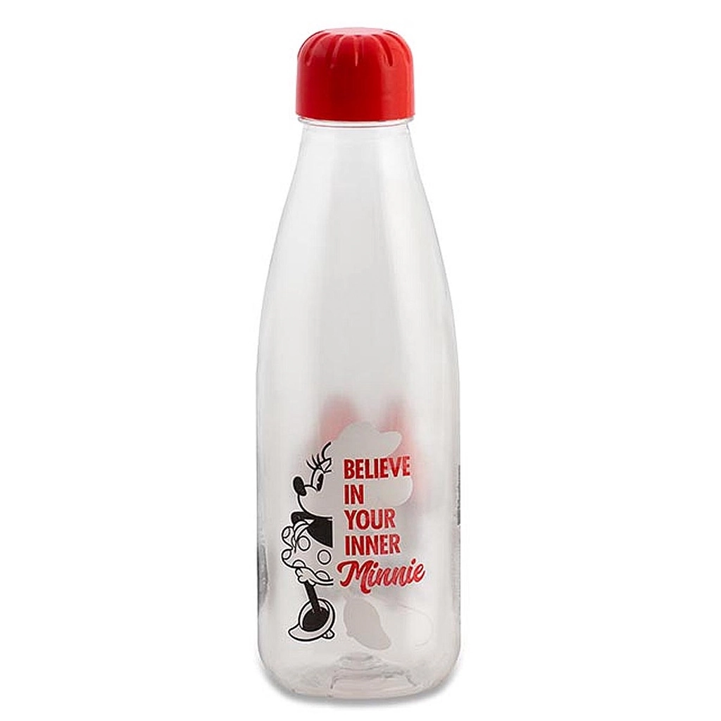 Garrafa Pet Paris Minnie Composição Plastico Estampa Sortido Dimensão 23cmm Capacidade 600ml, Plasduran - 143202