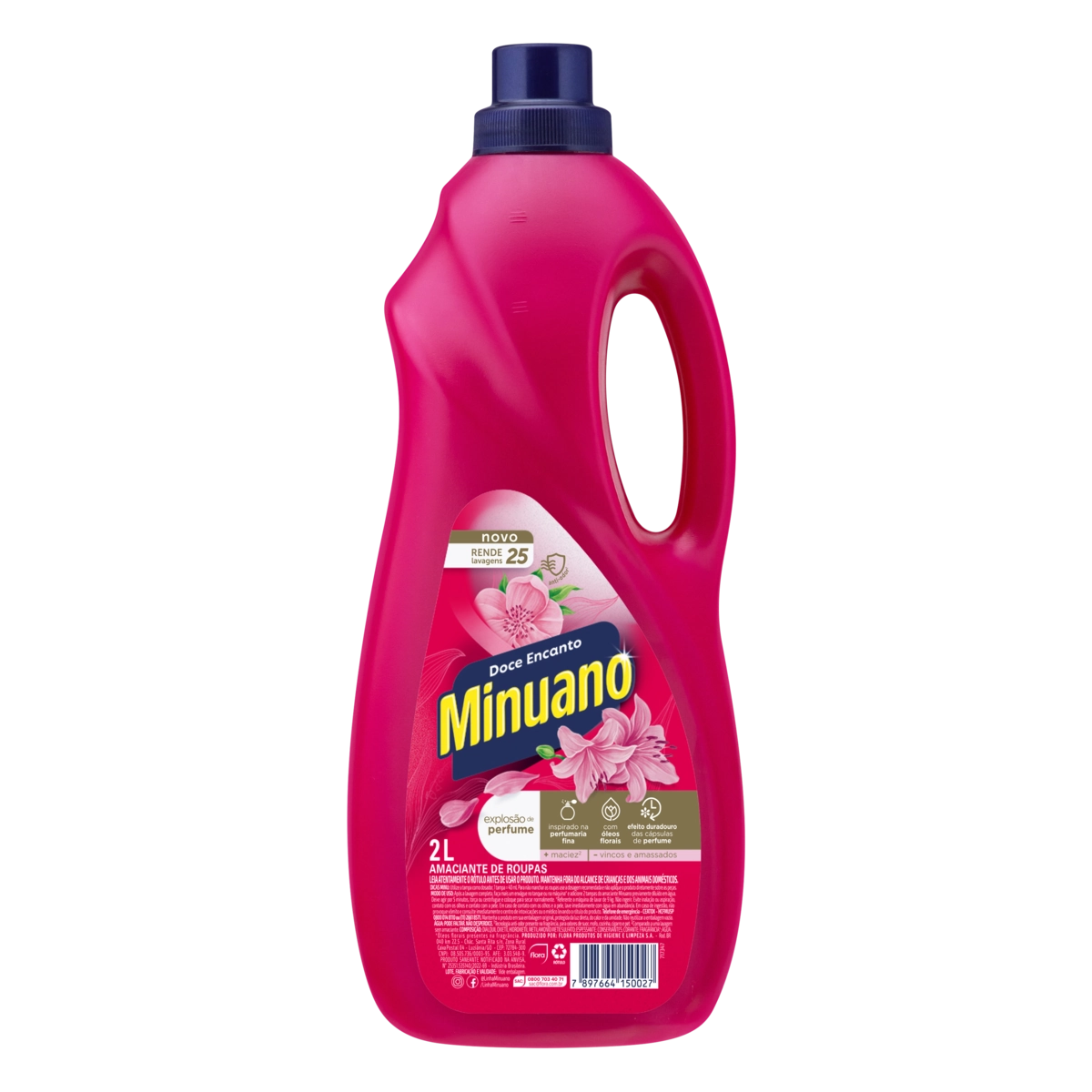 Amaciante MINUANO Pétalas de Rosas e Jasmim 2 Litros