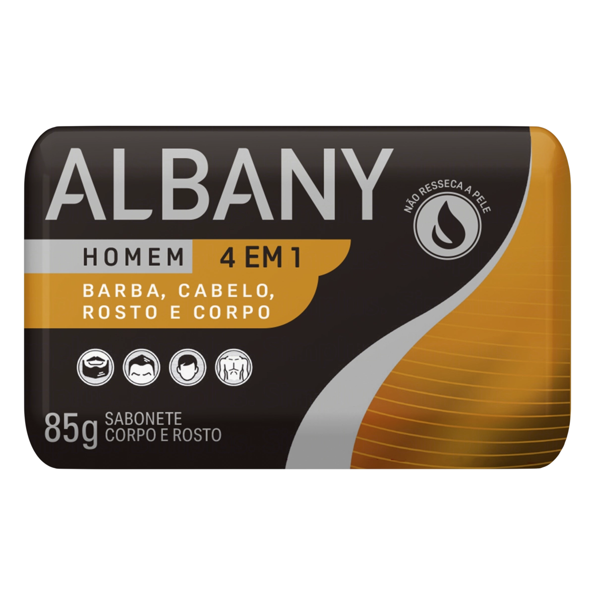 Sabonete Albany Suave Homem Laranja