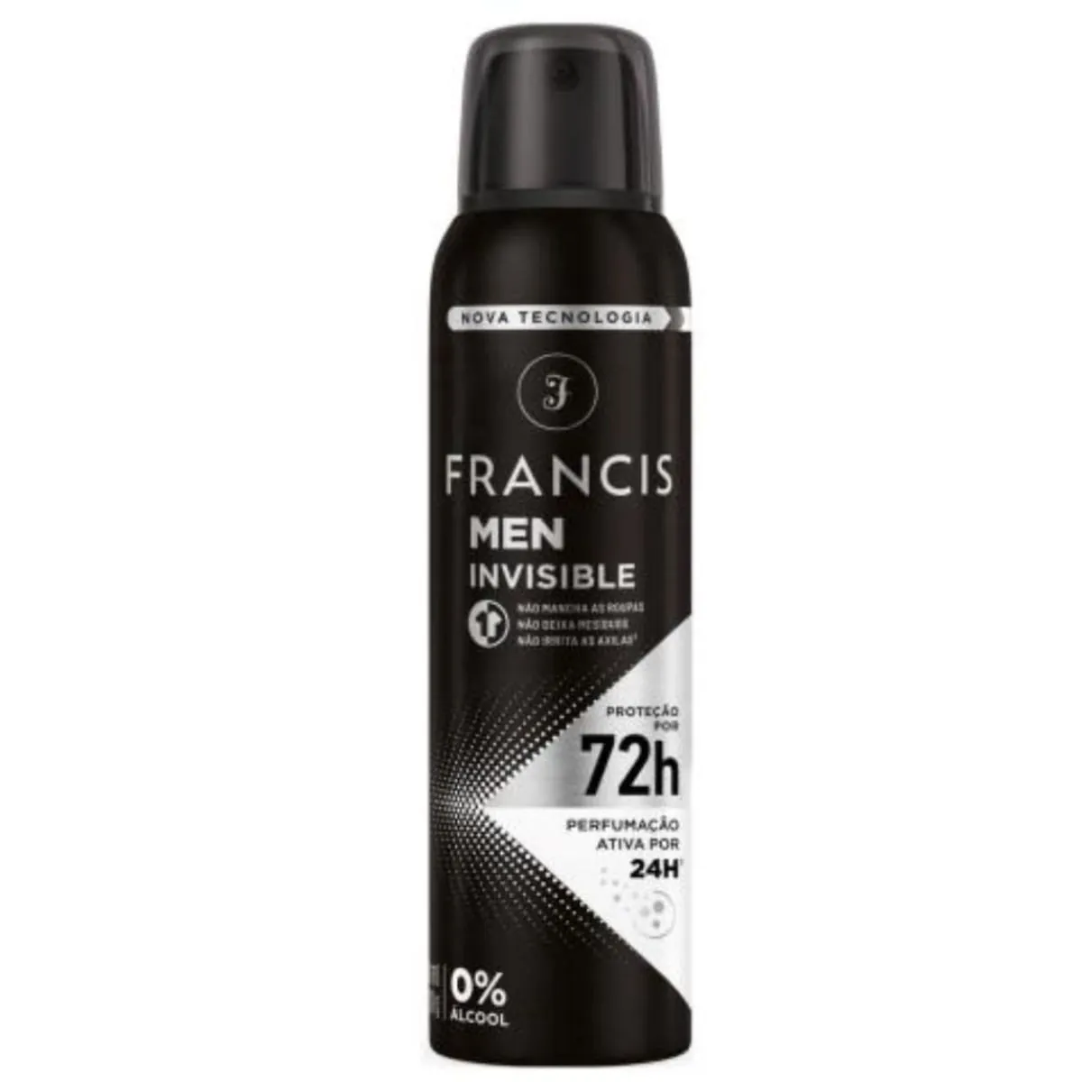 Antitranspirante Aerossol Invisible Francis Men 150ml Spray