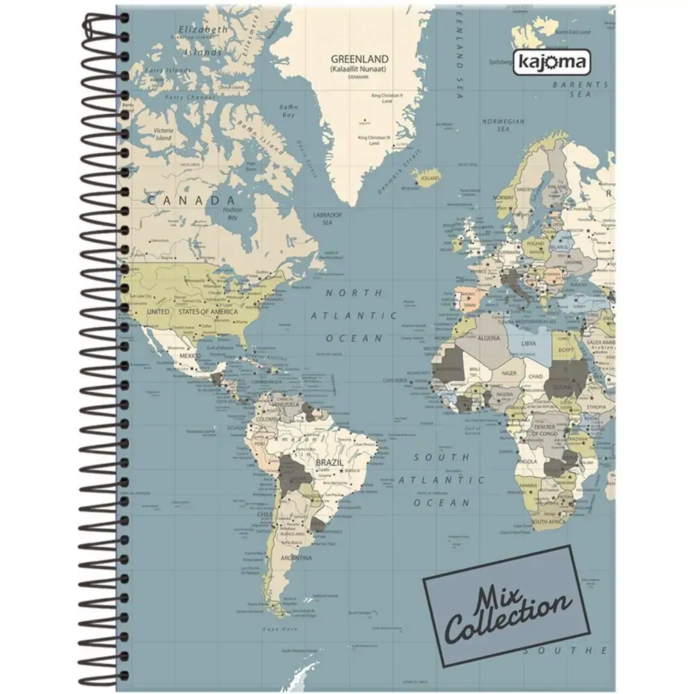 Caderno Cd 96f 1m Kajoma Mix Colect