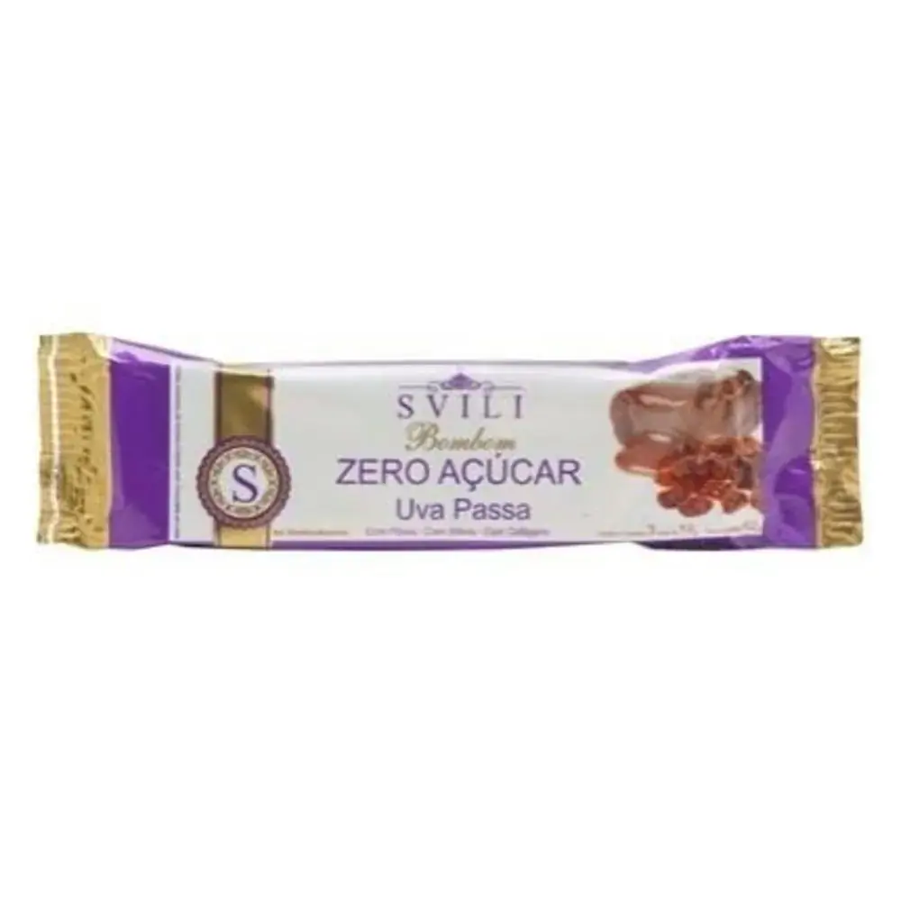 Bombom De Chocolate Uva Passa 42g Svilli