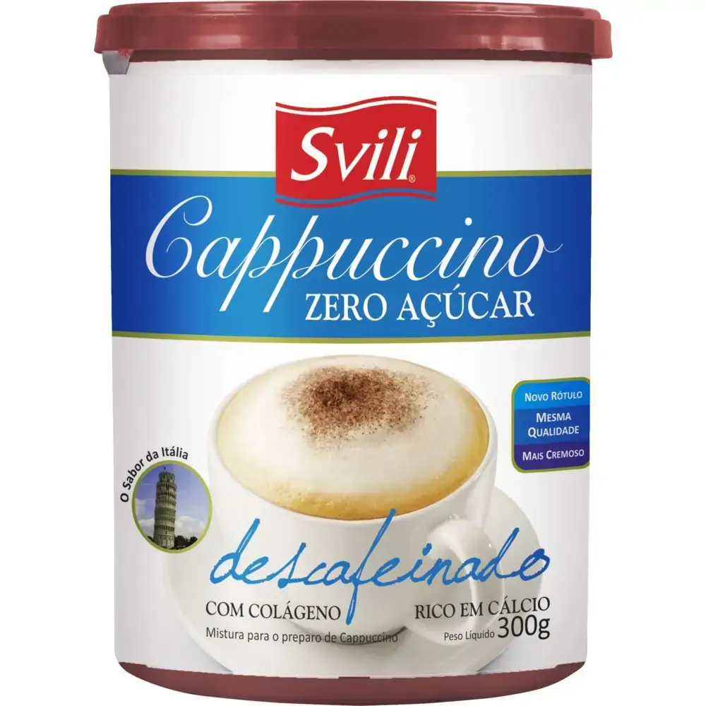 Svili Cappuccino Zero Acucar Descafeinado 300g