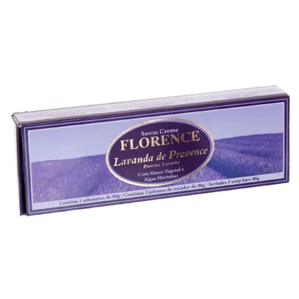 Florence Kit Sabonete C/3 Lavanda De Provence