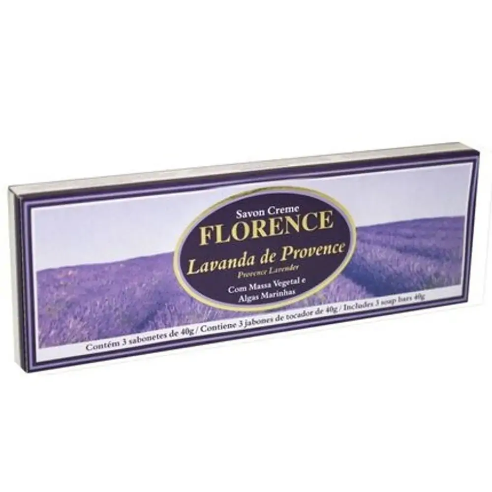 Florence Kit Sabonete C/3 Lavanda De Provence
