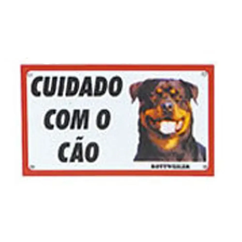 Placa Advert Rottweiler Amf