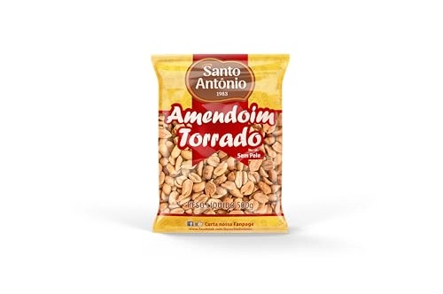 Amendoim Torrado Sem Pele Santo Antônio Pacote 500g