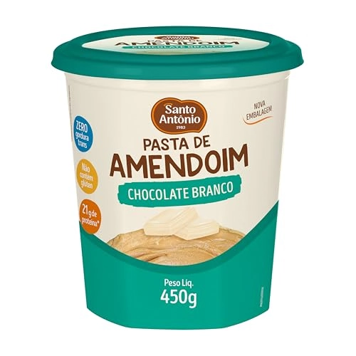 Pasta De Amendoim Chocolate Branco Santo Antonio 500g