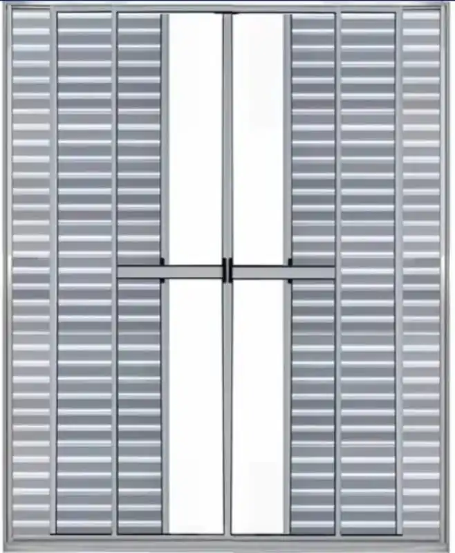 Porta Balcão 6 Folhas Com Trinco 2,10 X 1,50 Cor Brilhante Linha Econ