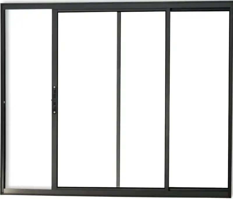 Vitro De Aluminio 2 Folhas Sem Grade Linha Modular Preto
