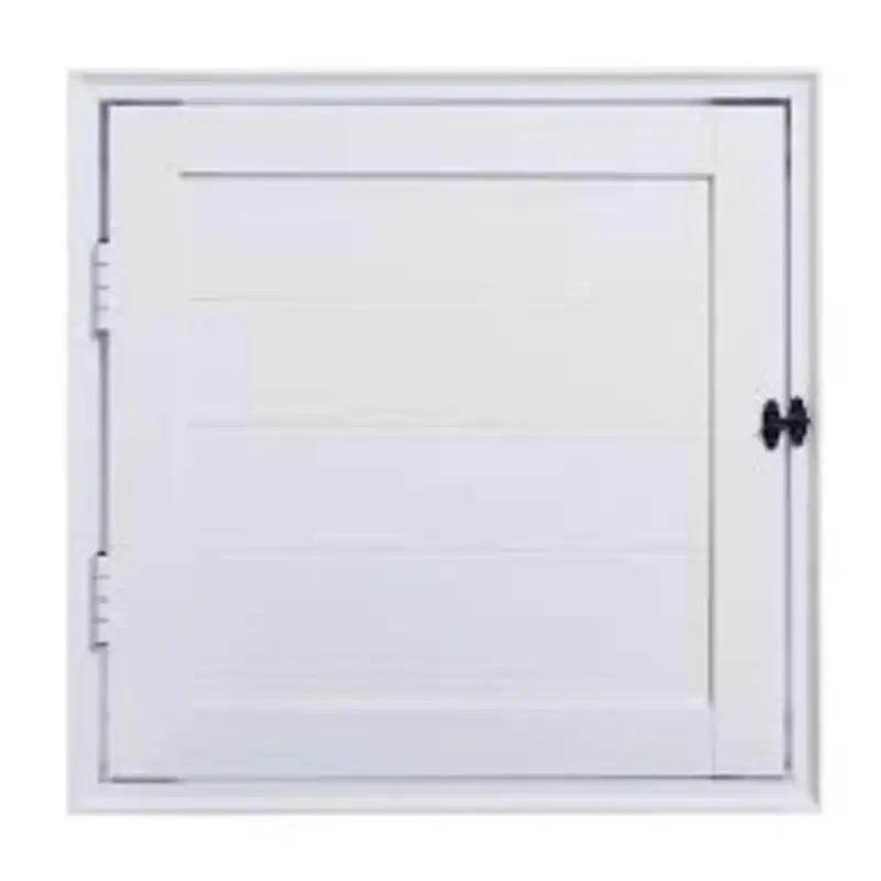 Porta De Aluminio Abrigo Lambril C/trinco Linha Premium Branco