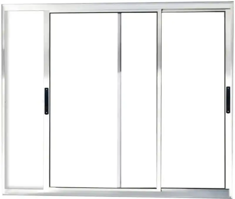Vitro De Aluminio 2 Folhas Móveis Sem Grade Linha Premium Brilhante