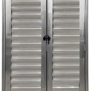 Porta De Aluminio Camarão Palheta C/trinco Linha Premium Brilhante