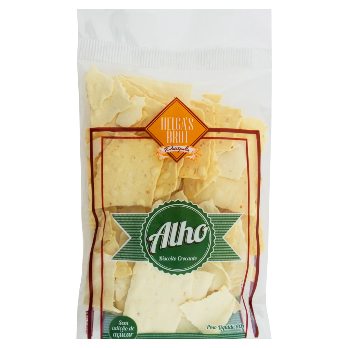 Biscoito Crocante Alho Helgas Brot Pacote 80g