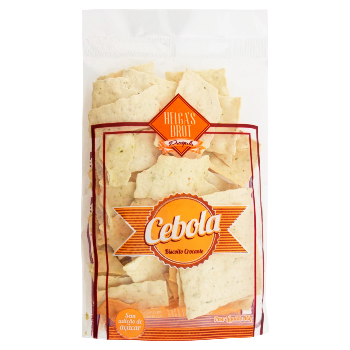 Biscoito Crocante Cebola Helgas Brot Pacote 80g