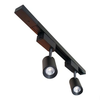 Trilho Eletrificado 50 Cm + 2 Spots Led 10w Branco Frio 6000k Decoração