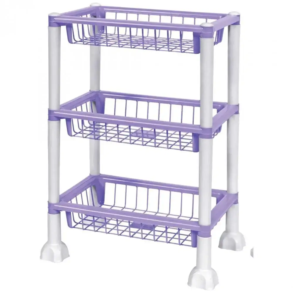 Fruteira Retangular Lilas 3 Andar Mb
