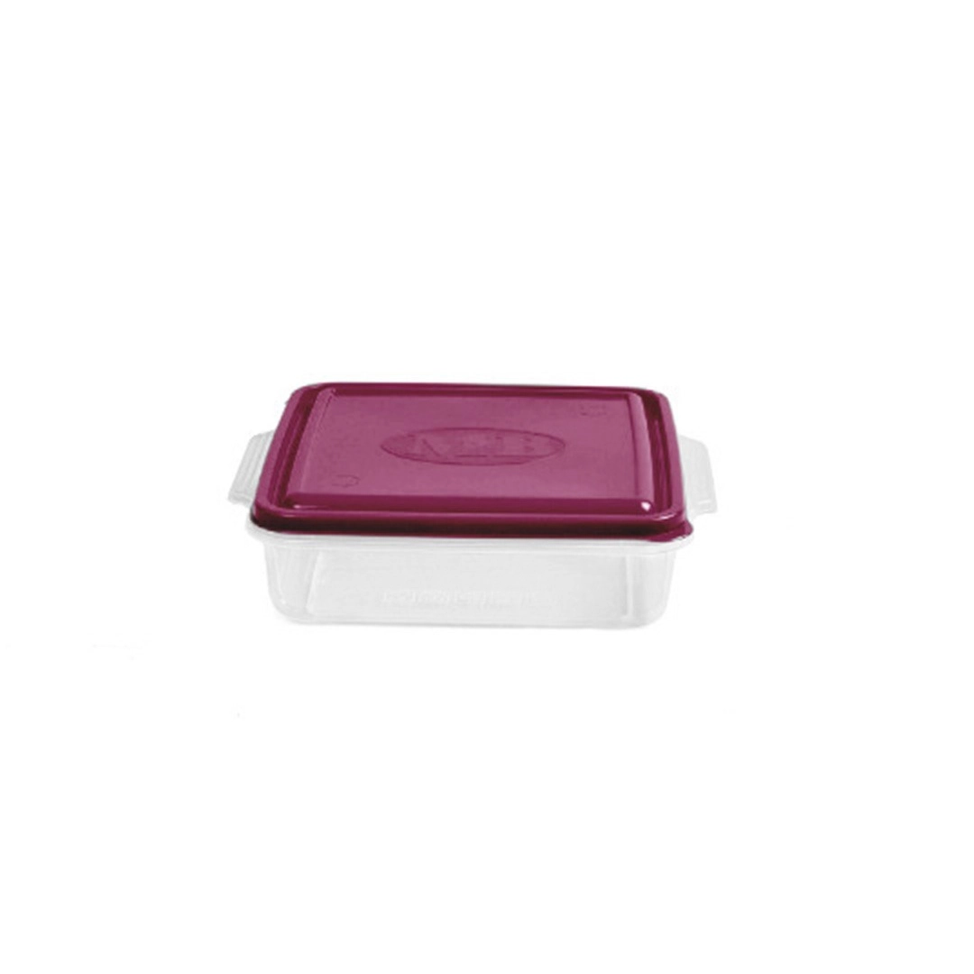 Pote Plast Quad Baixo 1,1l C/tampa Color