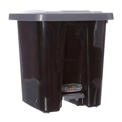 Lixeira Mb Plus Preta C/tampa Ref 20459