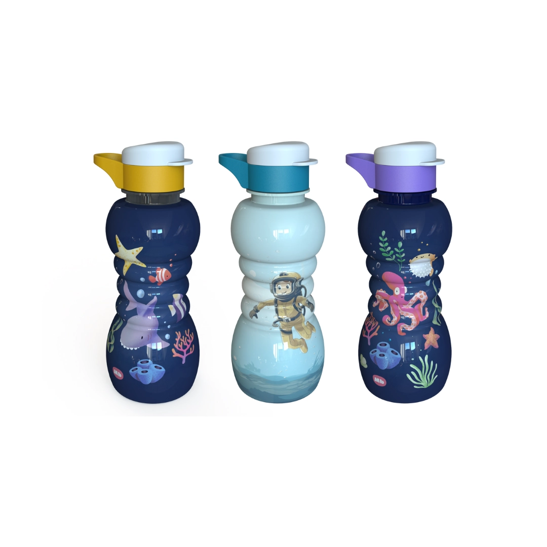 Squeeze M B Infantil 350ml Fundo Do Mar