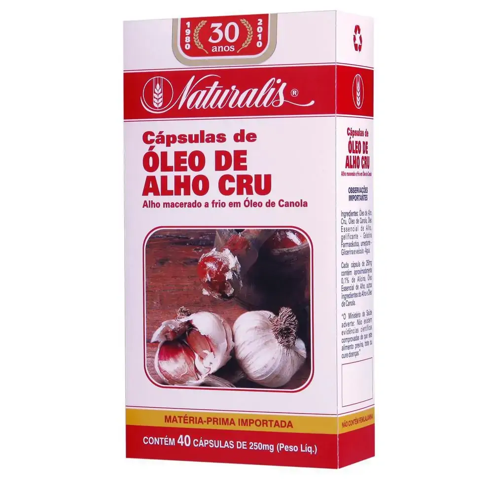 Oleo Alho Canola 250mg 40caps Naturalis