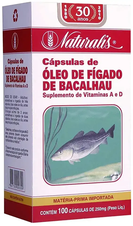 Oleo De Figado De Bacalhau 250mg 100caps Naturalis