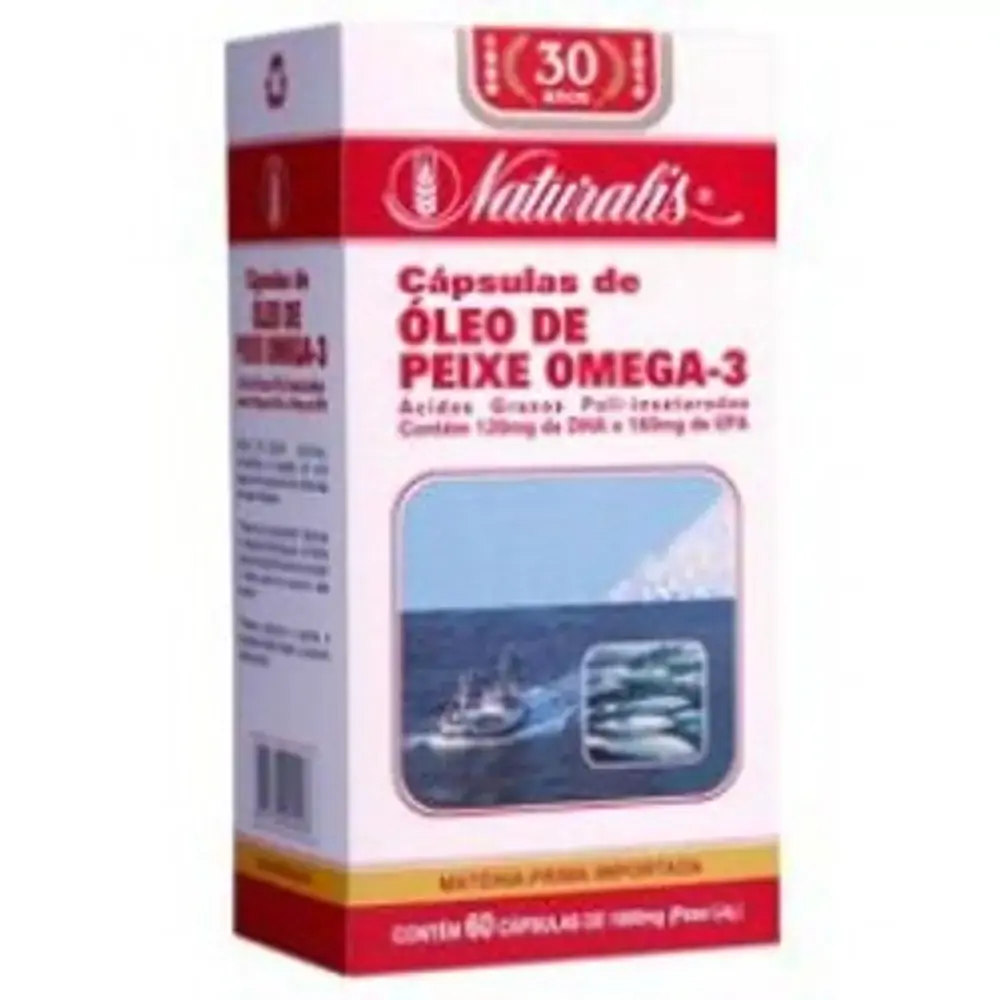 óleo De Peixe Omega 3 60 Cápsulas Naturalis