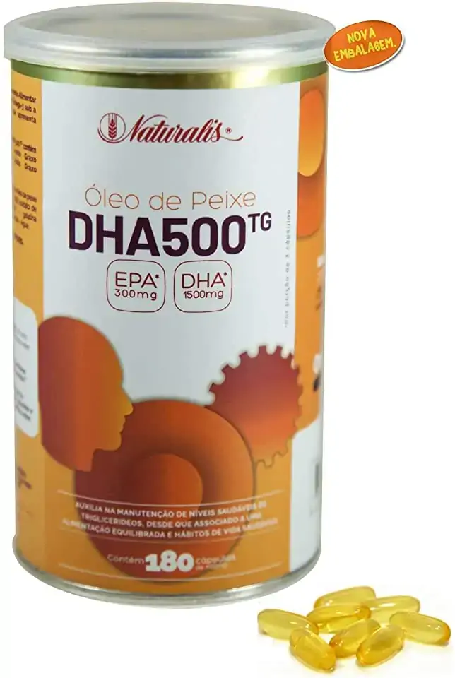 Omega 3 Dha 500 180 Cápsulas Naturalis