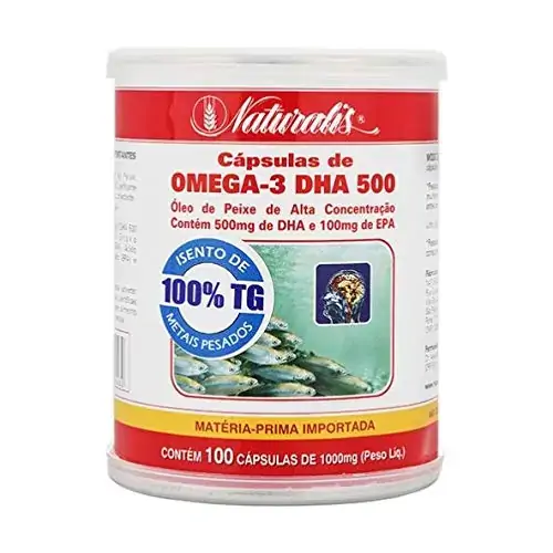 Omega 3 Dha 500 100 Cápsulas Naturalis