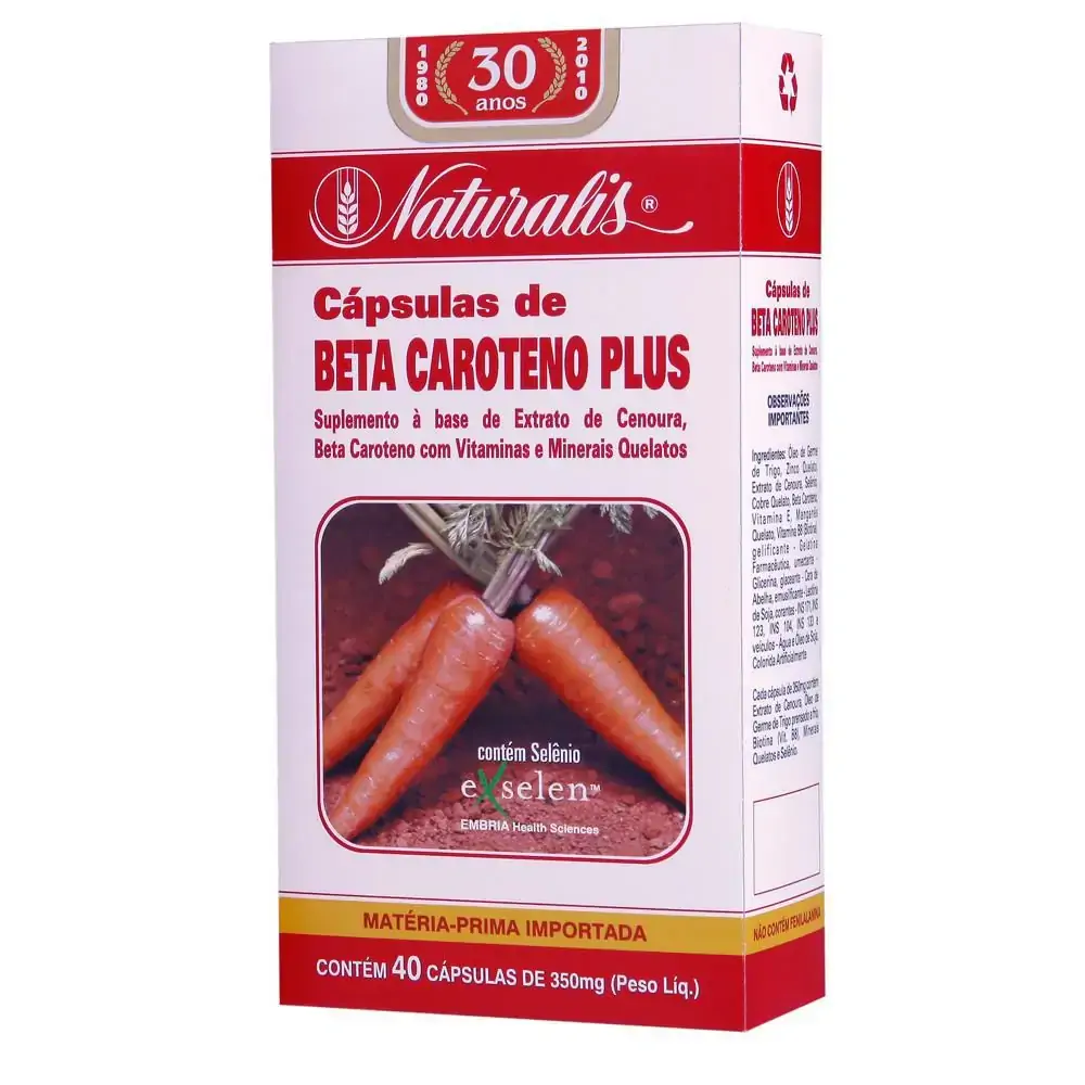 Beta Caroteno Nat. Plus 350mg 40cap