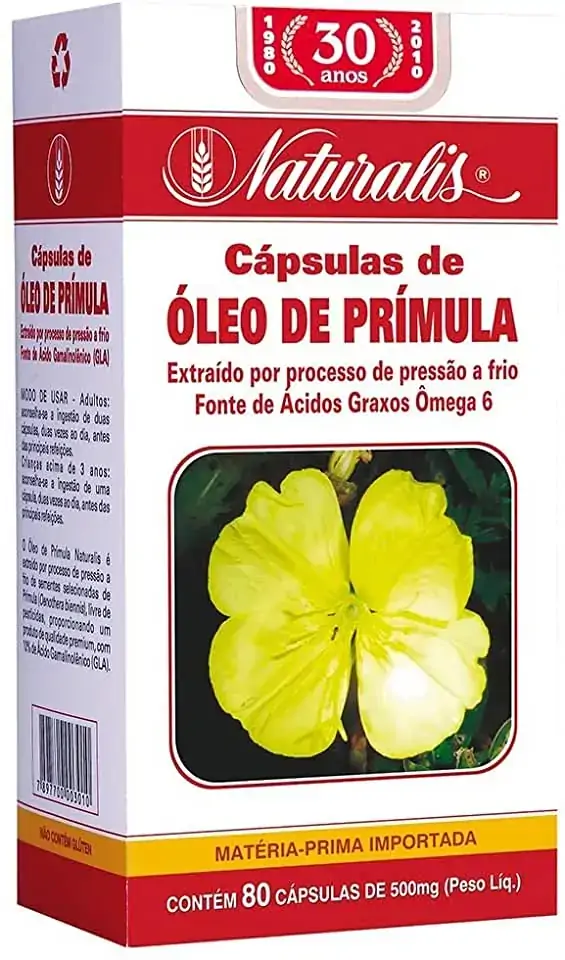 óleo De Prímula 80 Cápsulas Naturalis