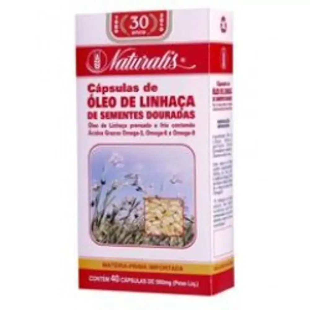 Oleo De Linhaca 500 Mg 40 Caps Naturalis