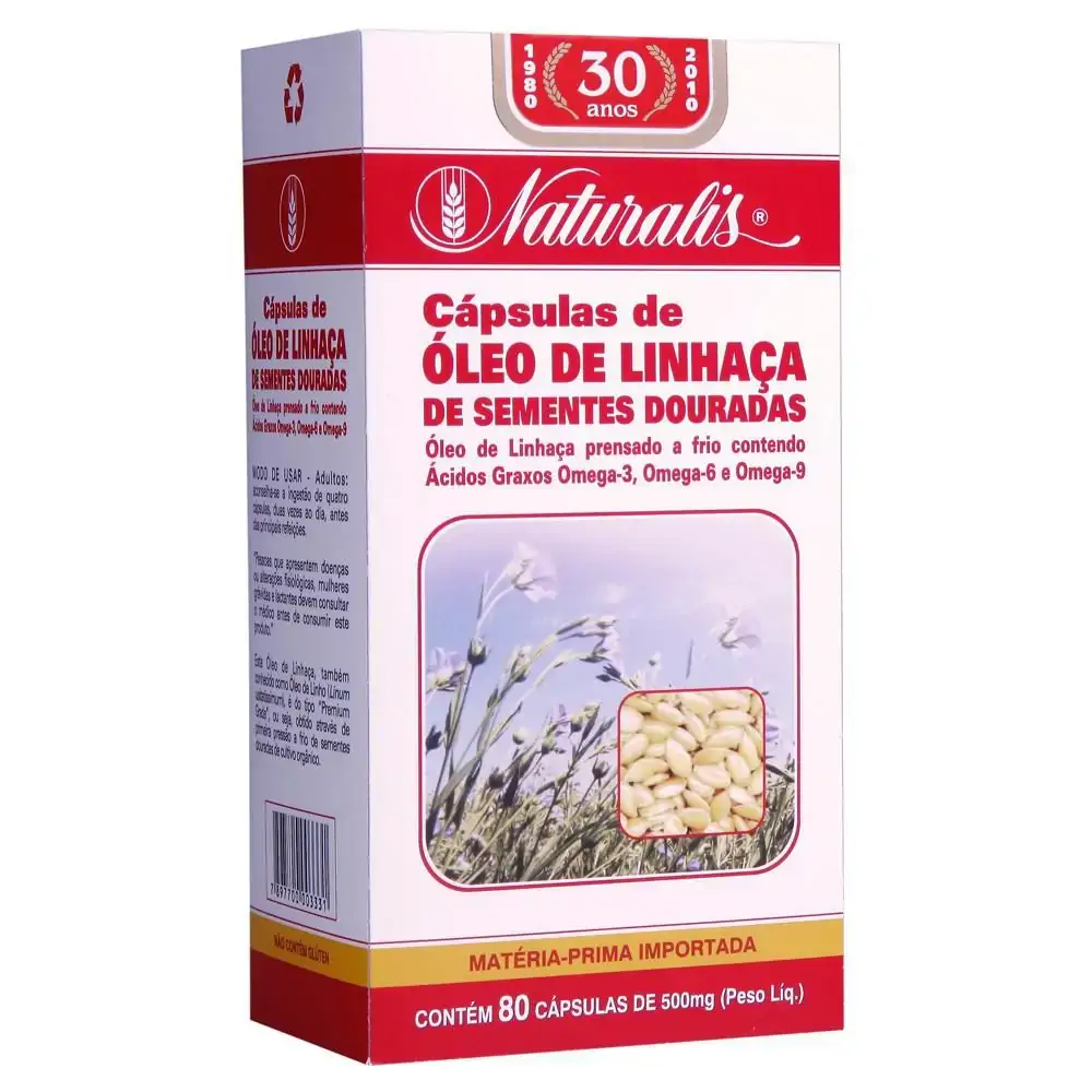 Oleo De Linhaca 500mg 80caps Naturalis