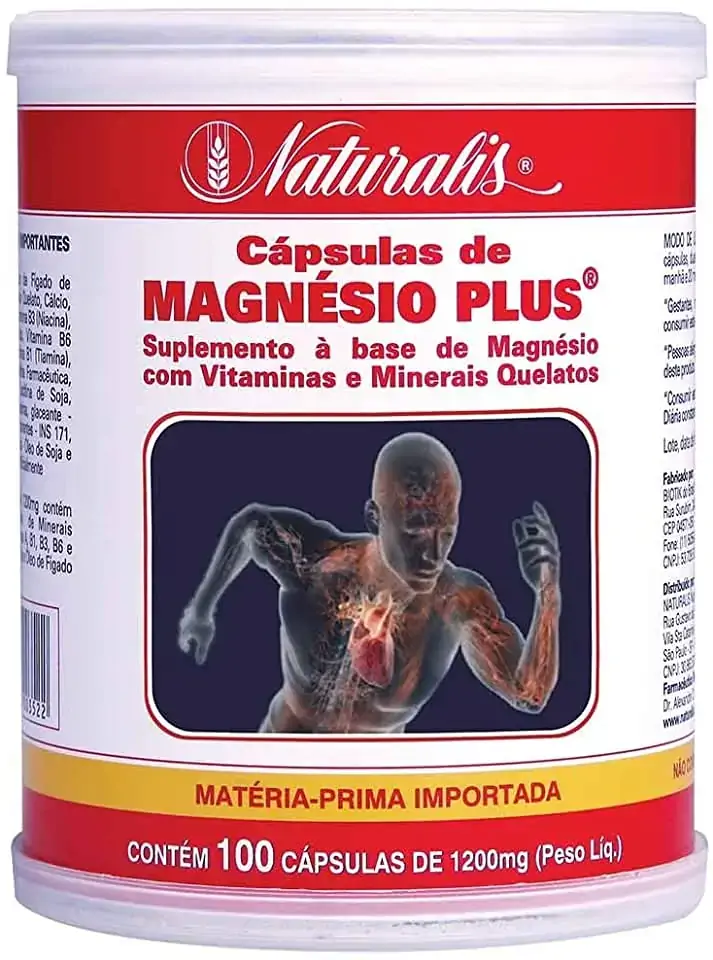 Magnésio Plus 100 Cápsulas Naturalis