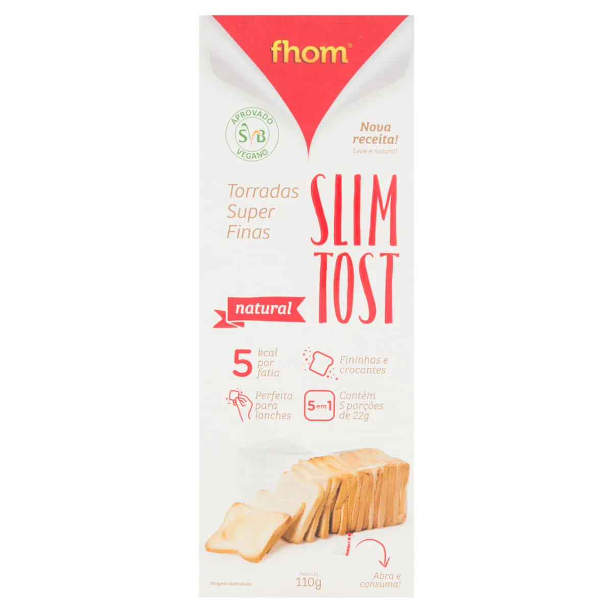 Torrada Salgada Vegana Tradicional Fhom 110g