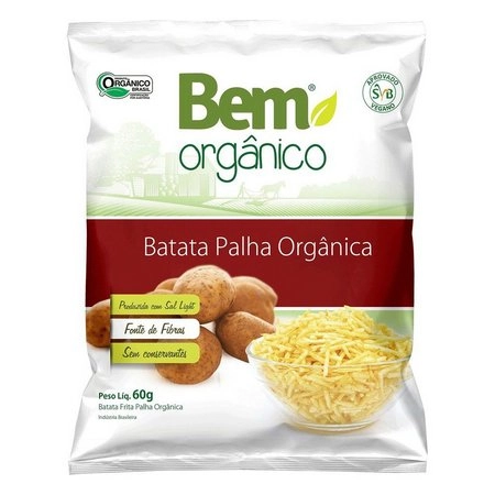 Batata Palha Orgânica Bem Orgânico Pacote 60g