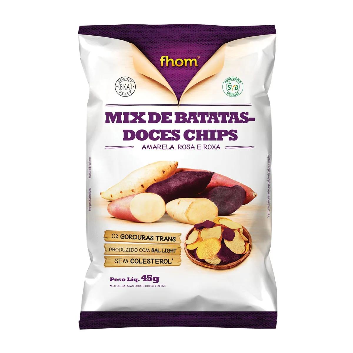 Raízes Batata Doce Mix Chips 45g