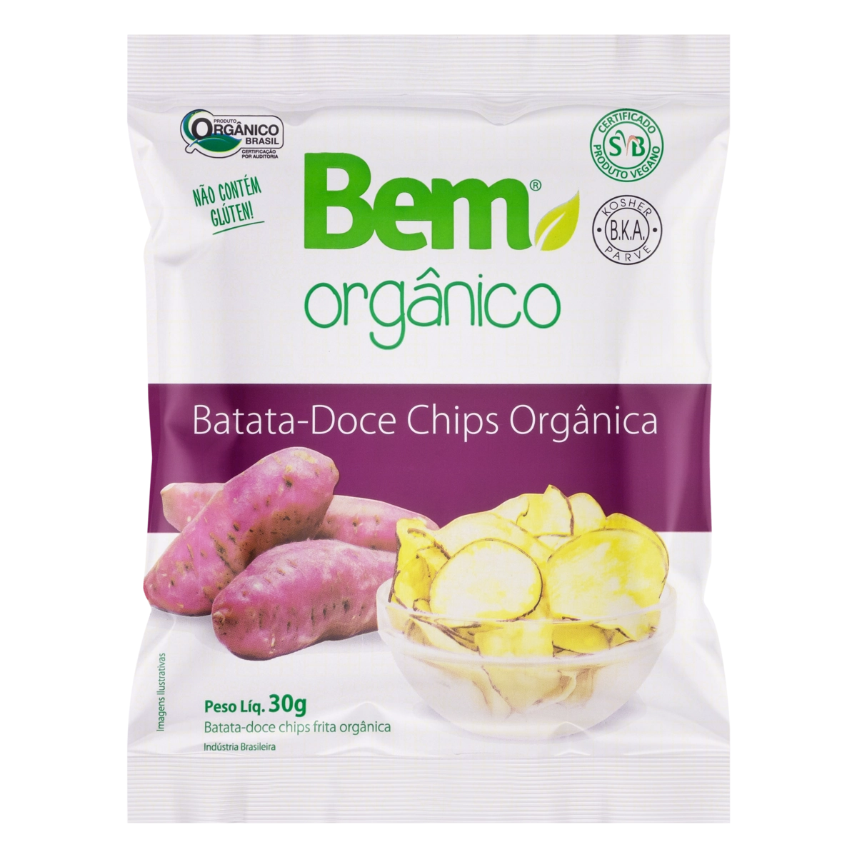 Batata Doce Orgânica Chips 30g