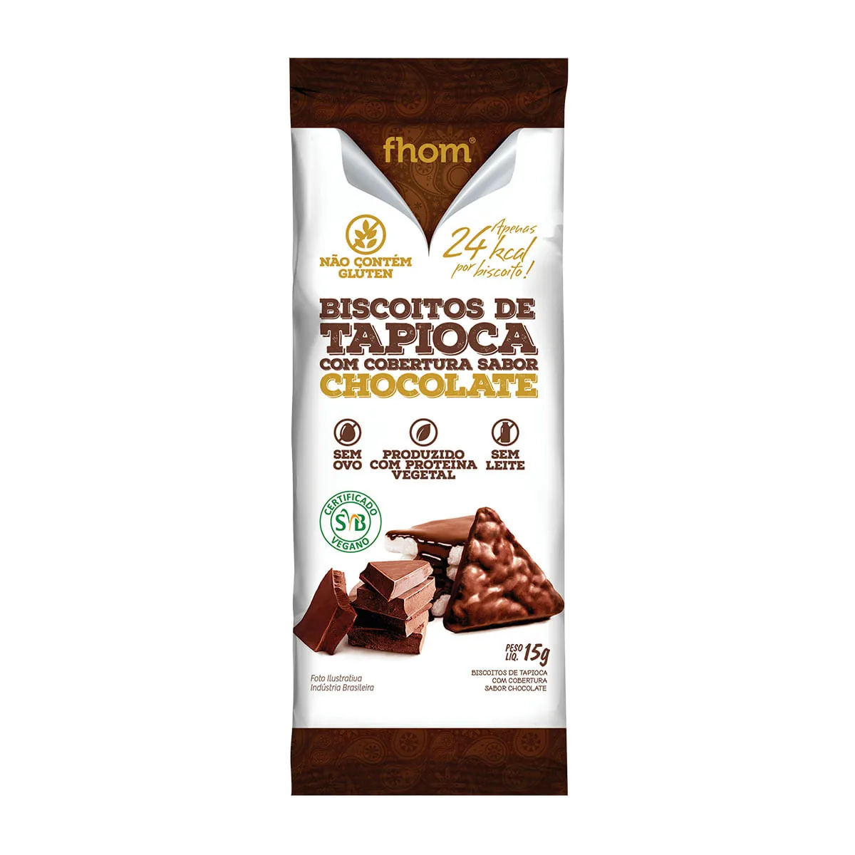 Biscoito De Tapioca C/ Choclate 3g Fhom