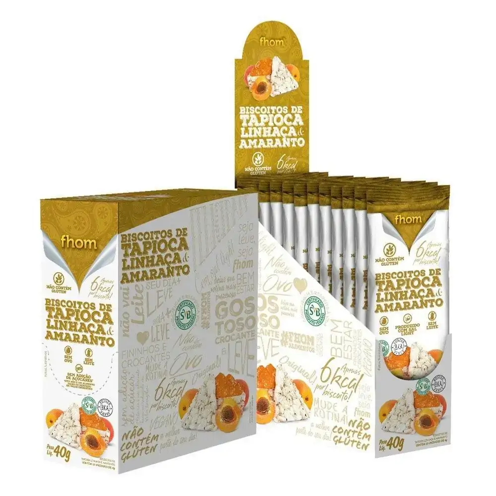 Fhom Bisc Tapioca Linhaca E Amaranto 4g Cx C/10