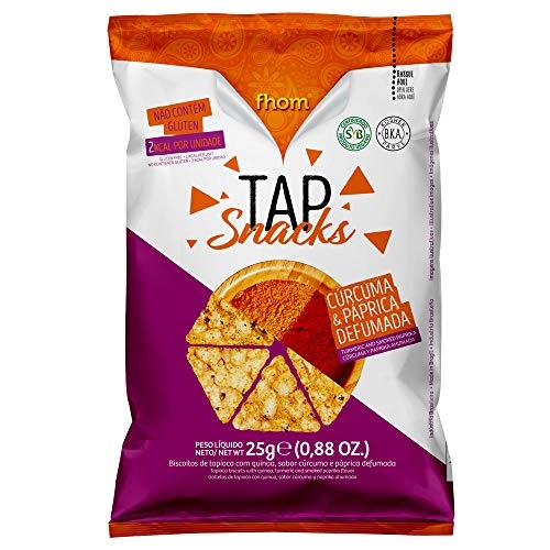 Biscoito Tap Snack Páprica e Cúrcuma 25g - Fhom