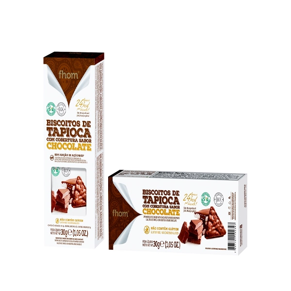 Biscoito de Tapioca e Chocolate 30g