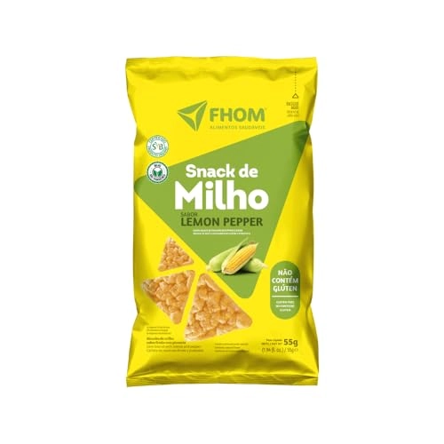 Snack De Milho Lemon Pepper Fhom Pacote 55g
