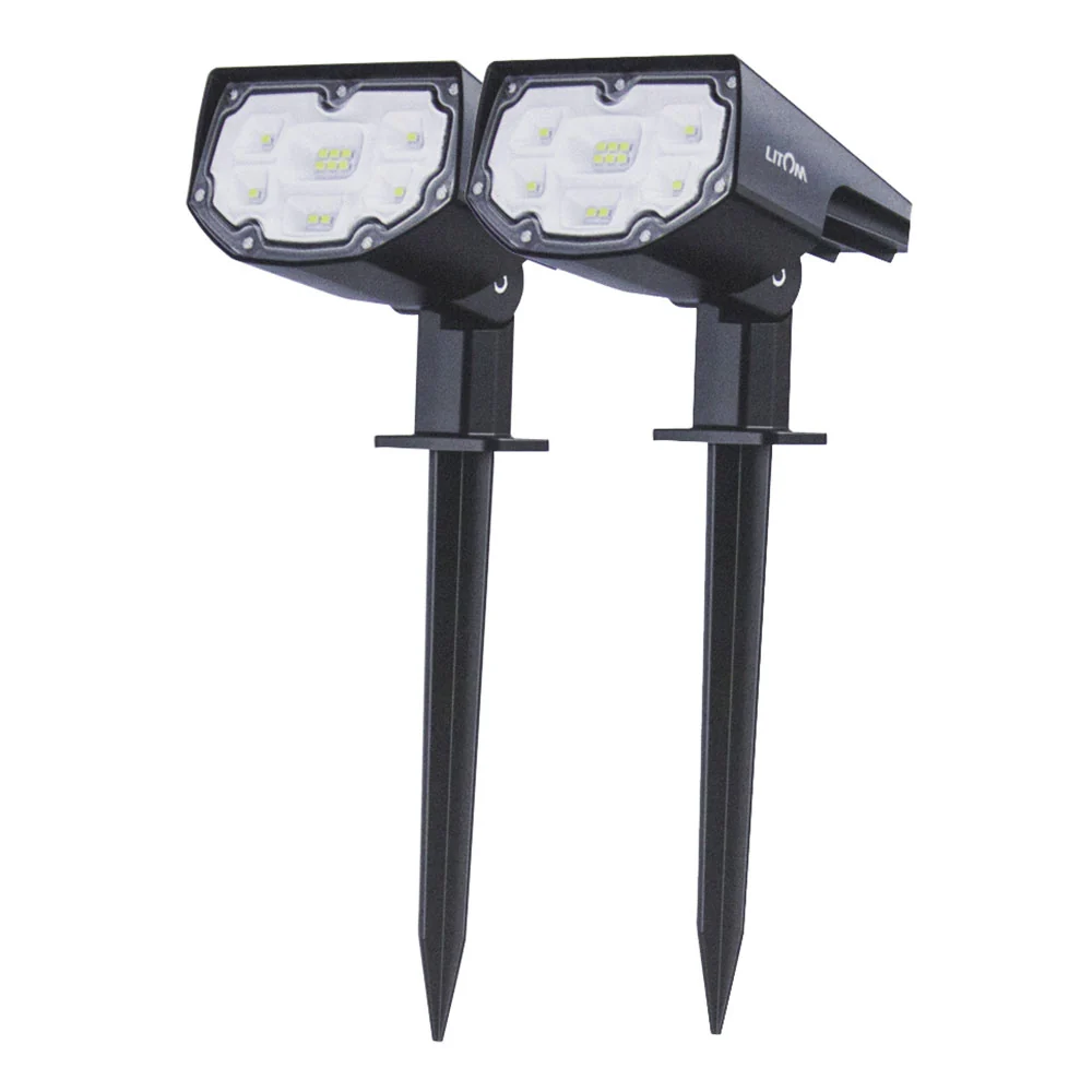 Conjunto 2 Luminárias Led Litom X001-ykc69j Energia Solar Para Uso Externo
