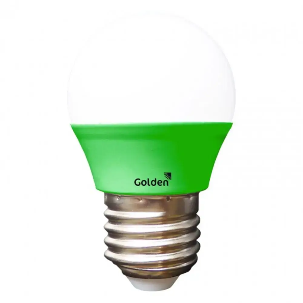 Lampada Golden Bolinha 3w Bivolt Verde