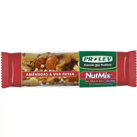 Barra Cereal Nutmix Zero Am/uva Passa